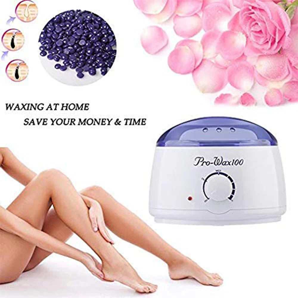 Therapy Machine Wax Warmer Portable Electric Hair Removal Kit Facial Bikini Area Armpit- Melting Pot Hot Wax Heater