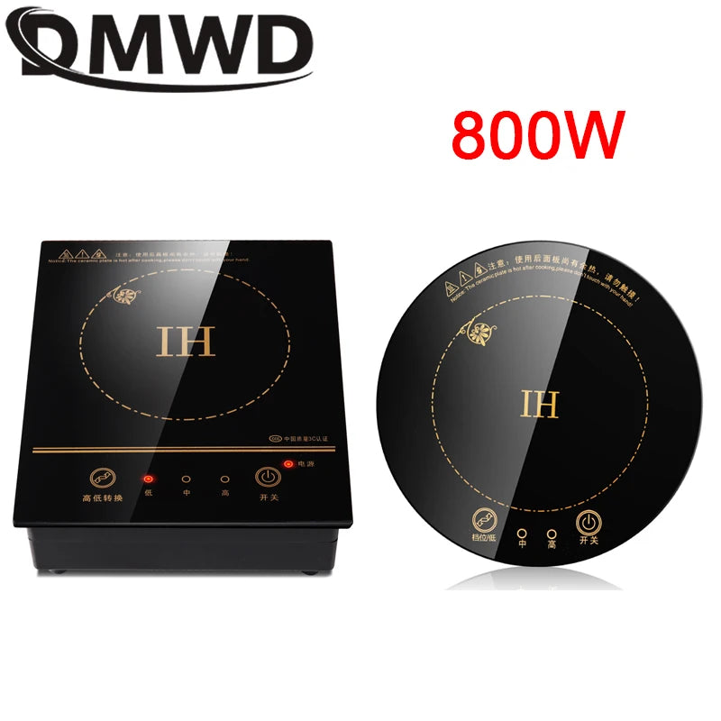 DMWD Electric Magnetic Induction Cooker Wire Control Mini Embedded Hotpot Hob Burner Waterproof Hot Pot Tea Boiler Stove Cooktop