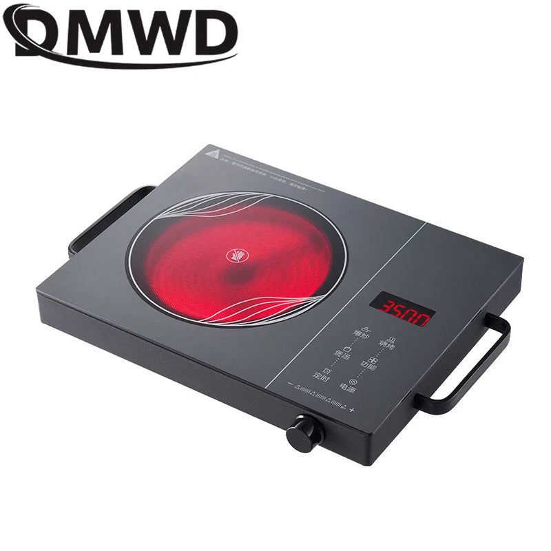 DMWD 3500W Electric Ceramic Stove Waterproof Induction Cooker Intelligent Hot Pot Stove With Timer Ceramic Induction Cooktop EU