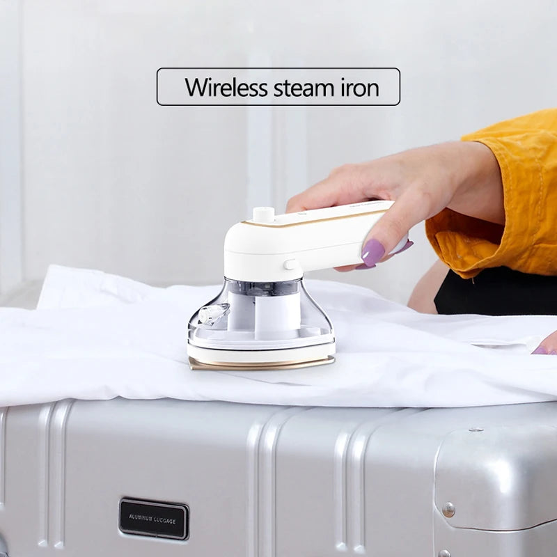 Wireless Handheld Steam Iron Machine Mini Portable USB Rechargeable Garment Steamer Hanging Ironing For Travel Home 160W