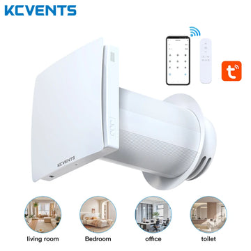 KCvents VT501 Heat Recovery Ventilation Wall Mounted Room Fresh Air Fan Air Purifier With Ceramic Hepa Filter Ventilation System