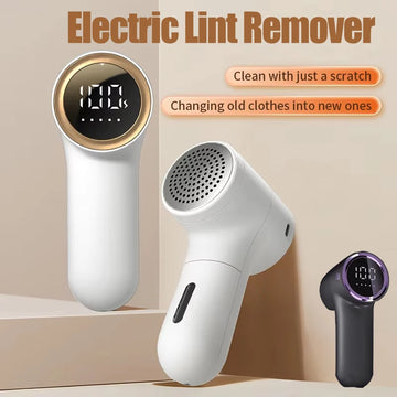 Electric Lint Remover USB Rechargeable Intelligent Digital Display Hairball Trimmer Portable Clothes Shaver 5 Gear Razor