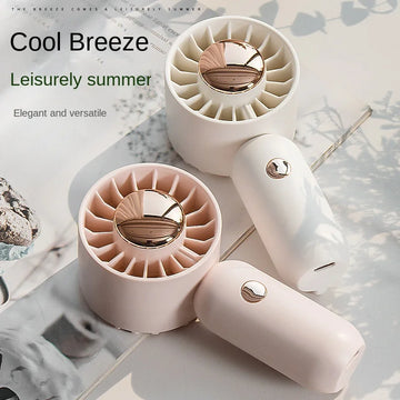 Handheld Small Fan USB Charging Mini Portable Student Dormitory Desktop Silent Wind Fan Rechargeable Air Cooler 3 Speed