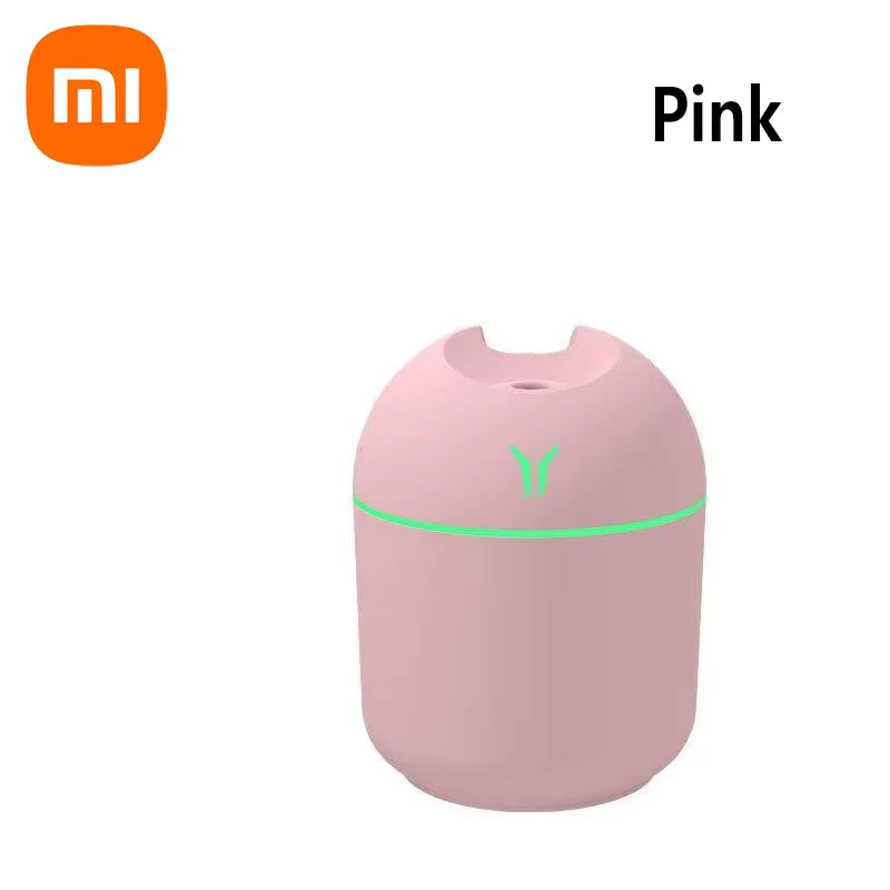 Xiaomi USB Mini Air Humidifier Aromatherapy Essential Oil Diffuser Car Ultrasonic Silent Atomizer Air Humidifier LED Color Light