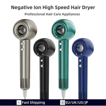 Professinal Leafless Hair Dryer Negative Lon Hair Care Quick Dry Home Powerful Hairdryer Constant 200 Million Anion Blow Dryer