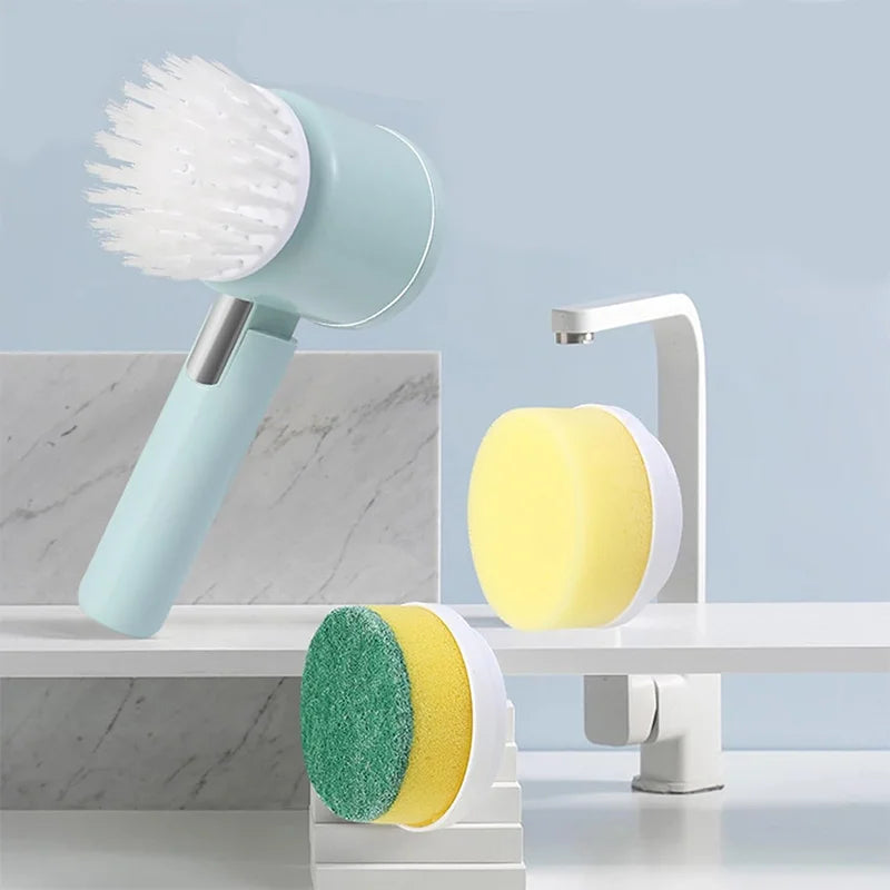 Xiaomi MIJIA Electric Scrubber Spin Cleaning Brush Power Scrubber With 3Replaceable Brush Heads Electric Cleaning Brush Bathroom