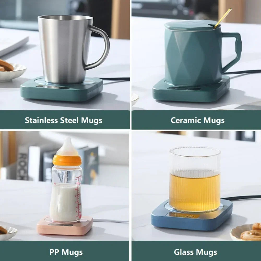 55℃ Mug Heater Coffee Mug Cup Warmer Milk Tea Water Heating Pad Cup Heater Warm Mat Constant Temperature Coaster 110/220V