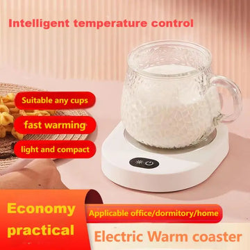 USB Potable Coffee Mug Cup Warmer for Office Desk Use Home Office Smart Electric Beverage Warmer with 3 Temperature Settings