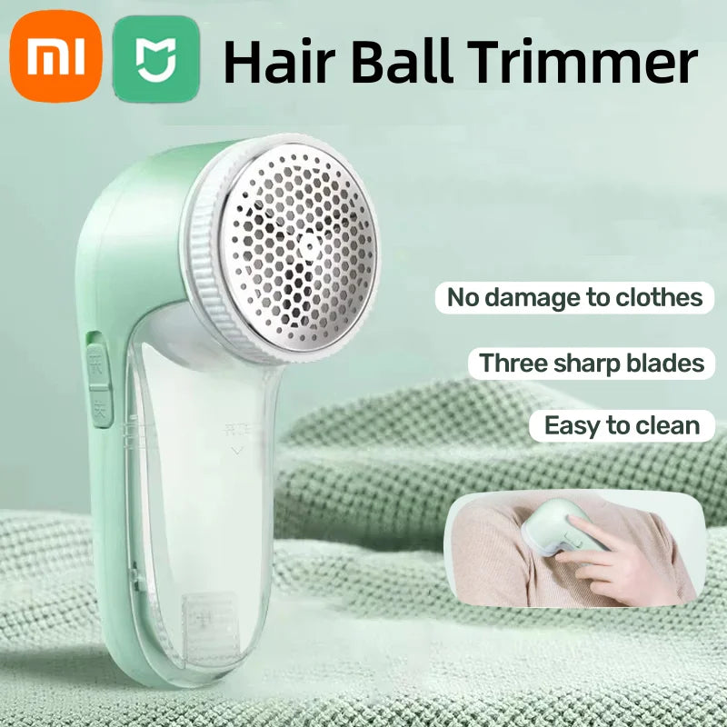 Xiaomi Electric Lint Remover Clothes Shaver Fabric Fuzz Fluff Portable Brush Blade Professional Rechargeable Fur Ball Trimmer