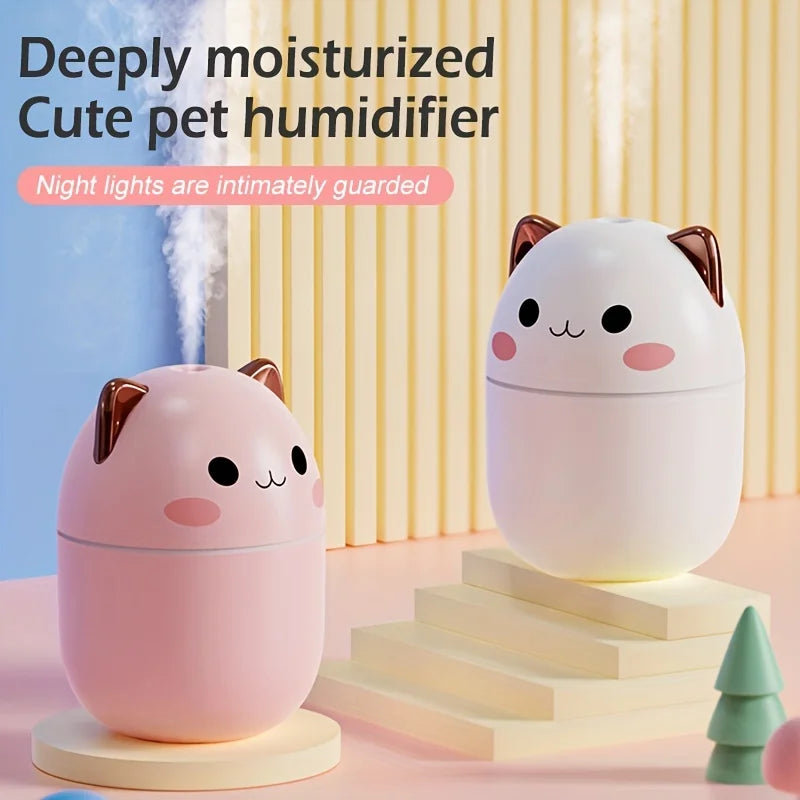 Portable LED light mini 250ml h2o Spray Mist humidifier Double Wet Aroma Essential Oil Diffuser Car usb air humidifier