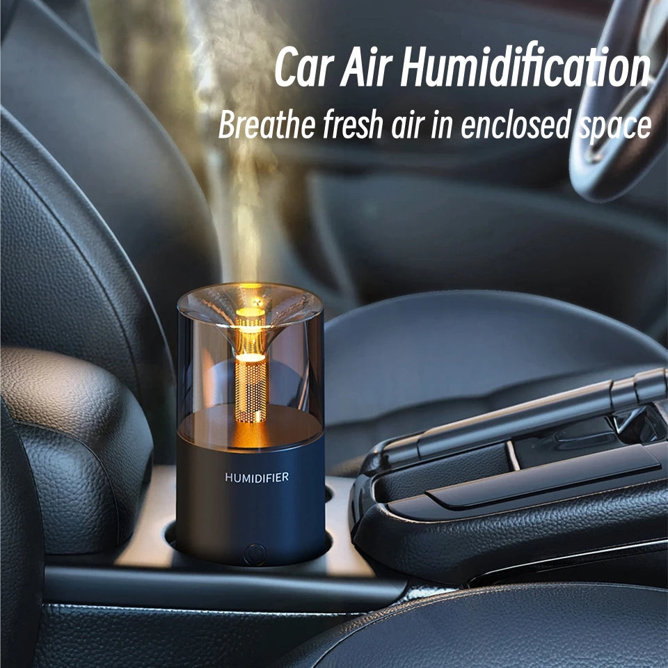 Mini Portable Car Aromatherapy Essential Oil Diffuser with LED LightHome Office Table USB Electric Aroma Air Humidifier Diffuser