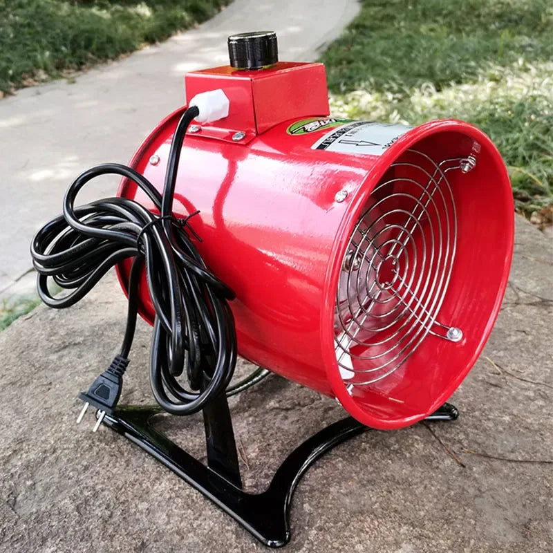 Removal Portable Mobile Exhaust Fan Industrial Powerful Portable Axial Fan 220V Ventilation Tunnel Marine Construction Dust Fan