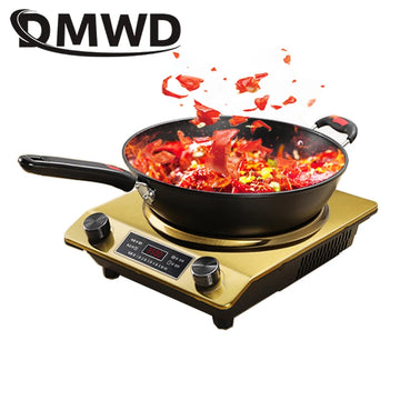 DMWD Electric Induction Cooker Waterproof 3500W Concave Type Magnetic Hotpot Hob Burner Soup Stir-fry Cooking Stove Cooktop EU