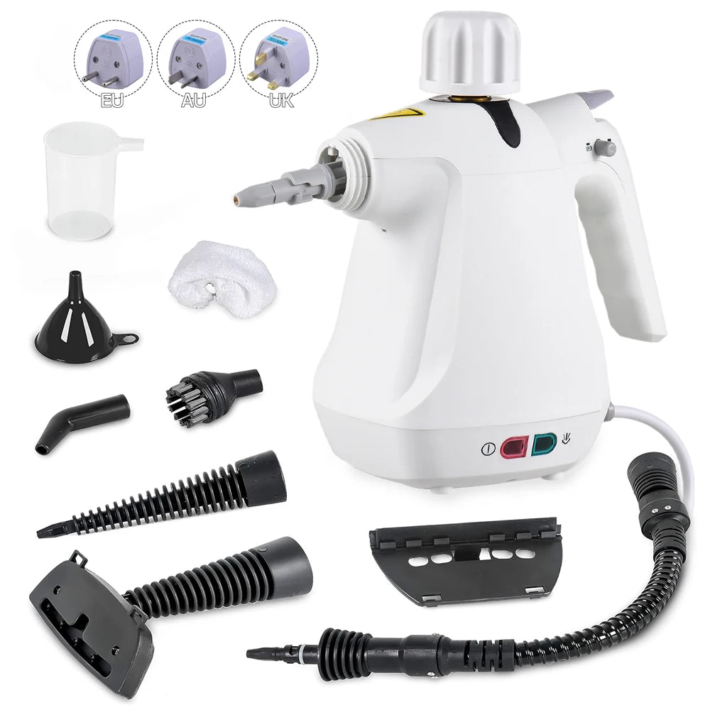 Handheld Steam Cleaner 12in1 Multi-Purpos High Temperature Pressurized Steam Cleaning Machine for Furniture Upholstery Tile Home