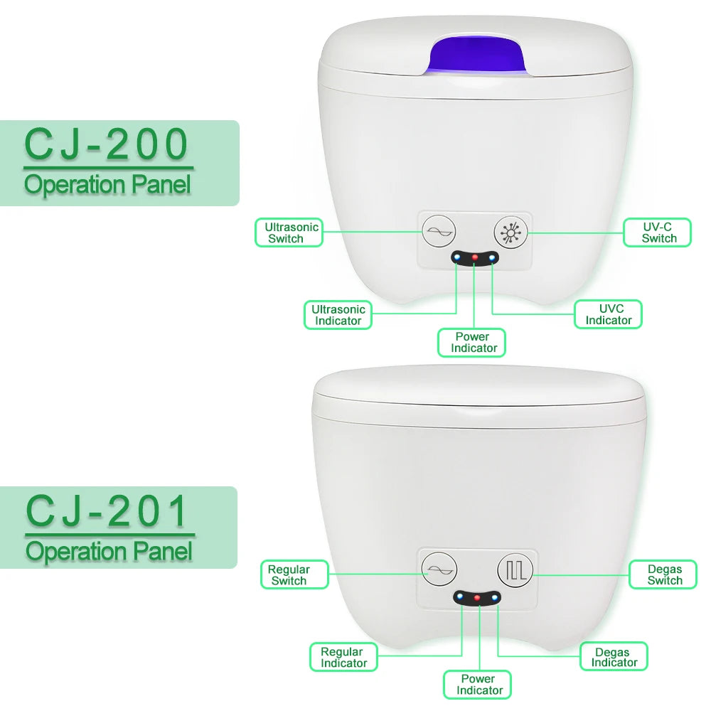 Ultrasonic Cleaner for Denture Tooth Jewlery Watch Teeth Ultra Sonic Retainer Cleaner Ultrasonic Bath UV Tina Ultrasonica Dental