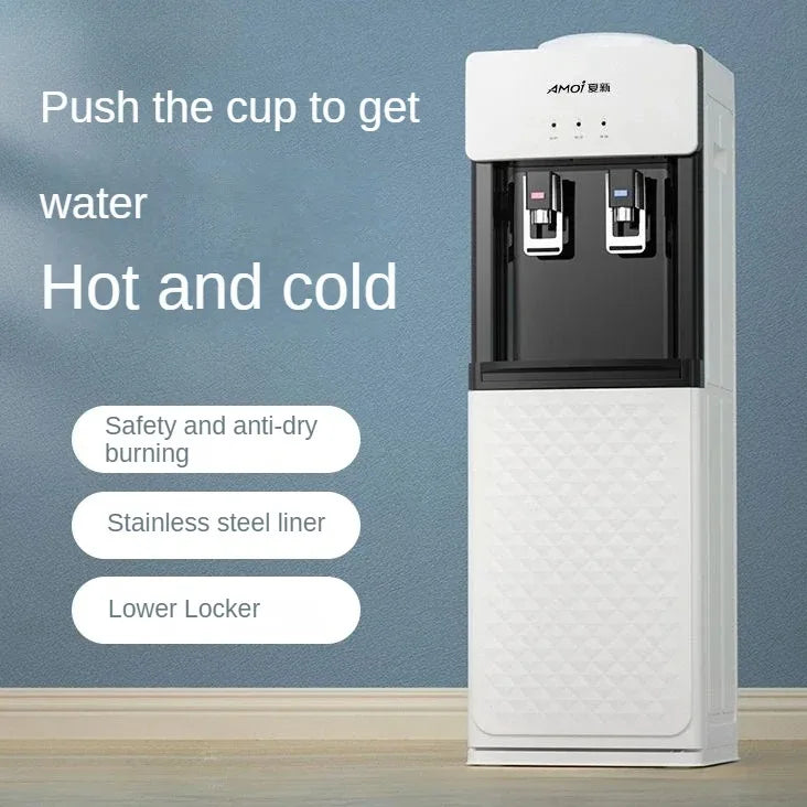 Water dispenser household vertical heightened energy-saving ice hot office old-fashioned barreled water dispenser