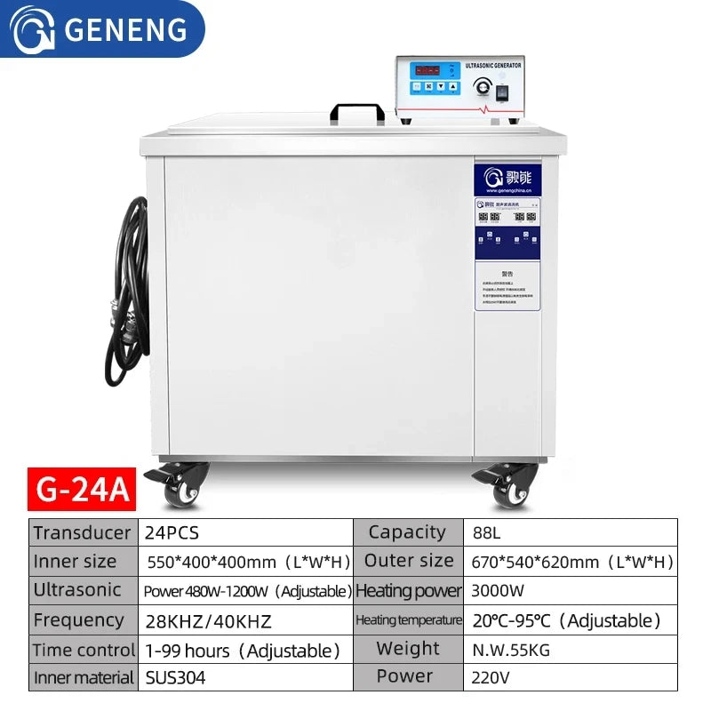 38L 88L 175L 360L Ultrasonic Cleaner Industrial,Oil Rust Degrease Ultrasound Cleaning, Metal Mold Car Engine Washing machine