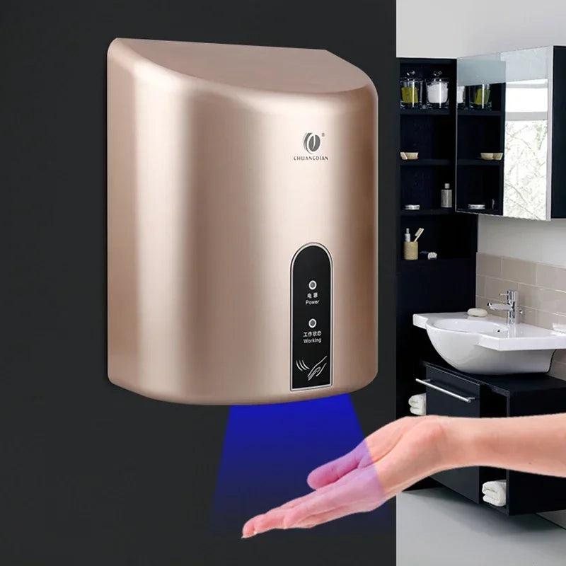 High Speed Hotel Bathroom Hot and Cold Wind Dryer Automatic Hand Dryer Fully Automatic Induction Blowing Mobile Phone