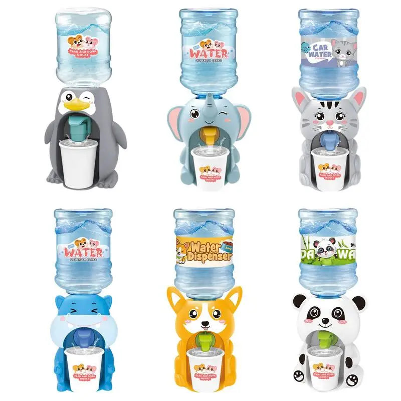 Cute Animal Simulation Drinking Fountain Desk Water Dispenser Decor Ornaments Mini Water Dispenser For Childrens Role Play Props