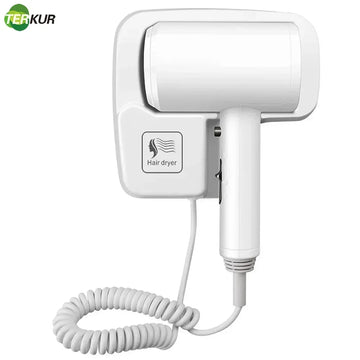 Hotel Hair Dryer Wall-mounted Strong Wind Bathroom Toilet Homestay Household Blower 1300W Powerful Free Punching with 3M Glue