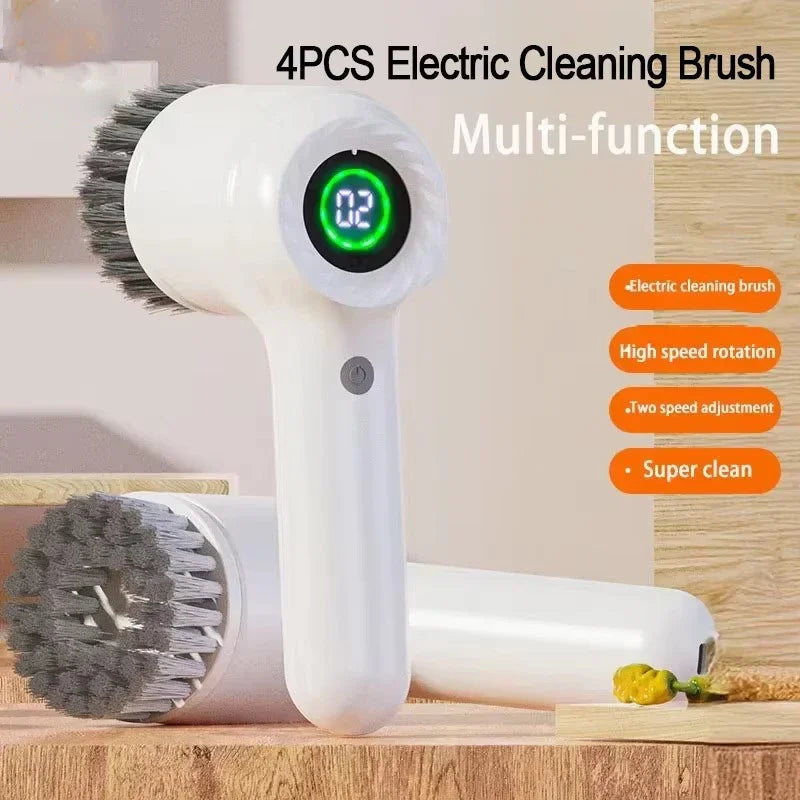 zaixiao Smart Electric Cleaning Brush Handheld Multifunctional Cleaning Brush for Bathroom Washing and Kitchen Cleaning Tools