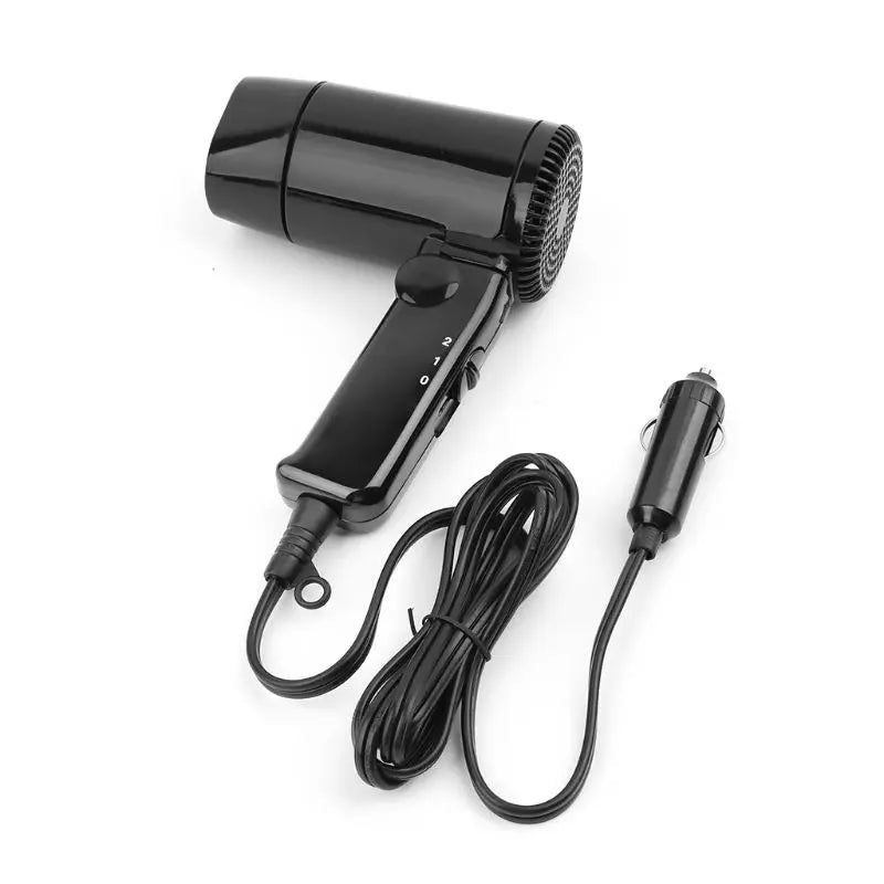 Portable 12V Car-styling Hair Dryer Hot Cold Folding Blower Window Defroster Drop Shipping