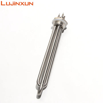 Lujinxun DN25 Immersion Tubular Electric Heater 12V 24V 36V 48V 300W 600W 900W 1200W 1500W 304SS Solar DC 1 inch Water Heater