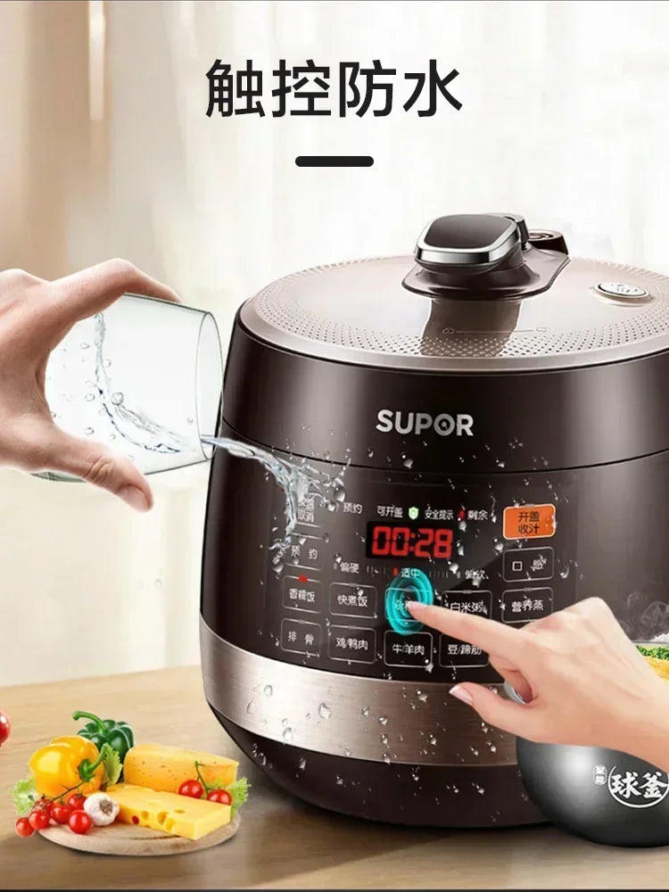 Supor electric pressure cooker household electric pressure cooker double tank smart rice cooker 5 liters