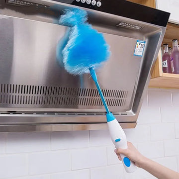 360 Degree Rotating Electric Cleaning Brush, Detachable Dust Broom, Portable Wireless Feather Brush, Cleaning Tool Brush 로봇청소기