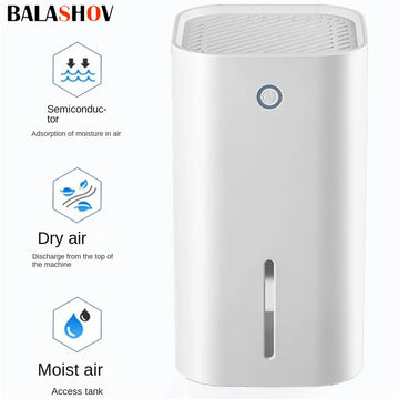 850ml Portable Air Dehumidifier Mute Moisture Absorbers Machine Air Dryer For Home Bedroom Office Kitchen Deodorizer Dryer