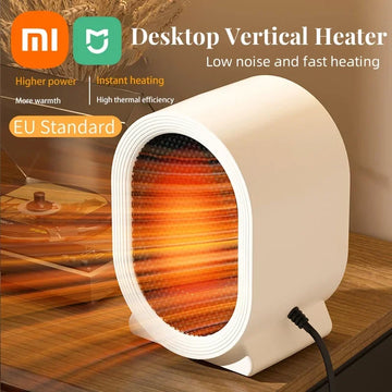 Xiaomi MIJIA Desktop Heater Vertical Heater Low Noise Energy Saving Home Bedroom Small Electric Heater Dormitory Quick Heater