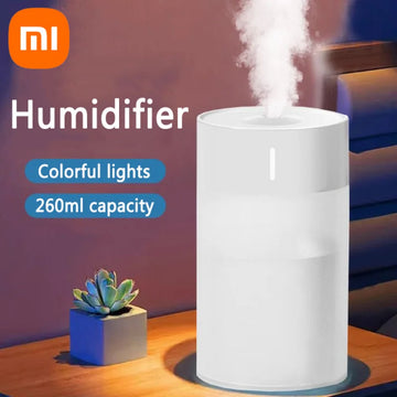 Xiaomi Humidifier Small Desktop Car Aromatherapy Machine Hydrating Device Usb Color Light Nano Fine Mist Silent Mini Humidifier