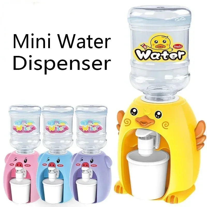 Super Cute Mini Water Dispenser Baby Toy Drinking Water Cooler Lifelike Children Cartoon Simulation Device for Kids