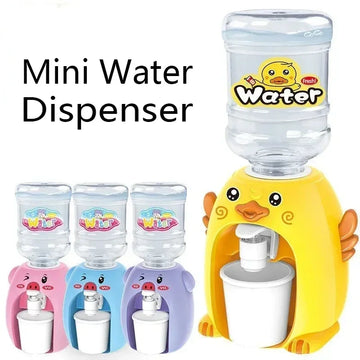 Super Cute Mini Water Dispenser Baby Toy Drinking Water Cooler Lifelike Children Cartoon Simulation Device for Kids