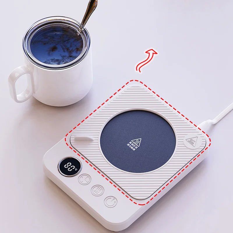 36W Cup Heater Mug Warmer Electric Hot Plate Milk Coffee Heating Pad 9 Gear Temperature Warmer Coaster For Home Office 220V