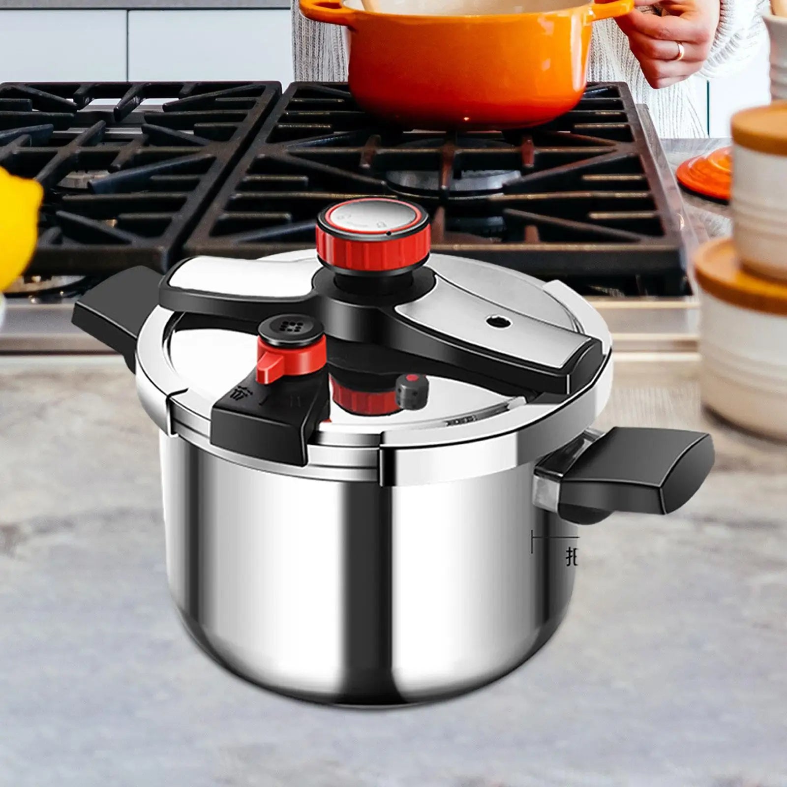 Pressure Cooker Portable Fast Cooking Cooking Pot for Home Kitchen Household Pressure Pot Efficient Fast Cooking Protection