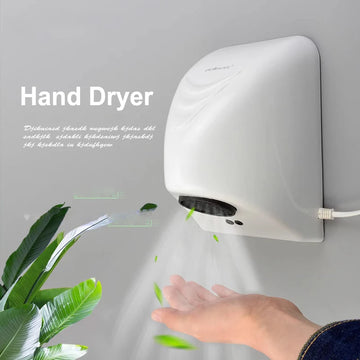 220V Automatic Induction Hand Dryer For Home Mini Bathroom Hot Air Electric Heater Hotel Bathroom Hand Dryer