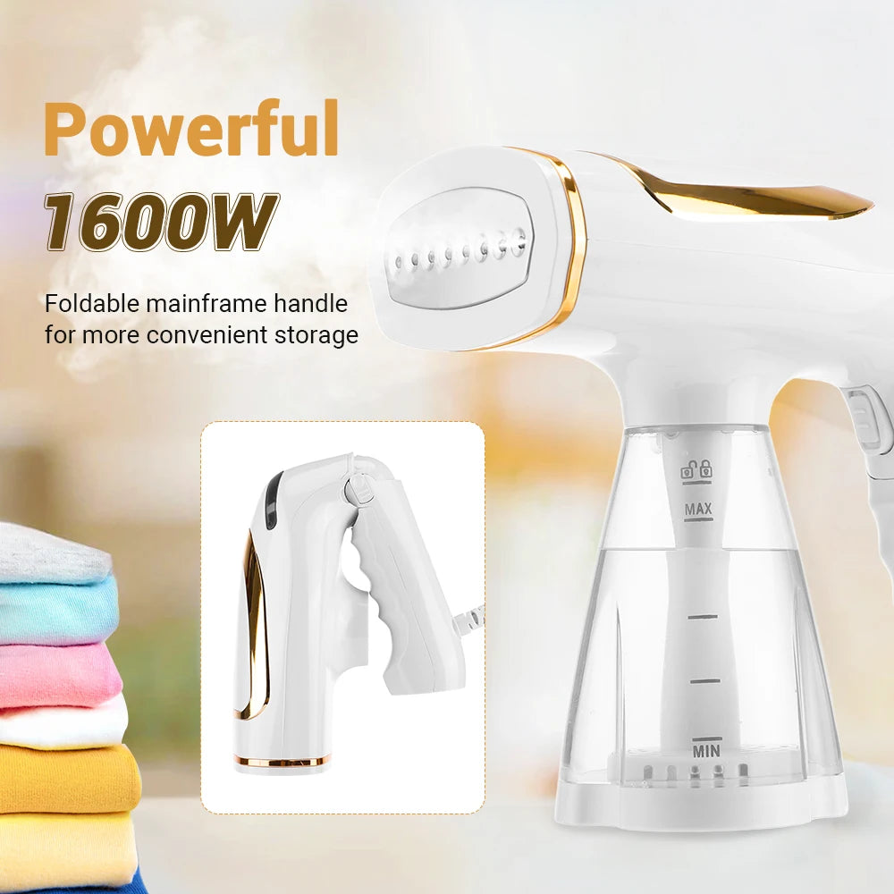 1600W High-power Constant Temperature Garment Steamer For Home Travel Portable Foldable Steam Iron With Three-speed Adjustment