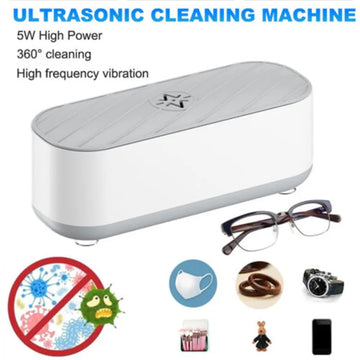 Ultrasonic Cleaner Sonic Wave Tank Glasses Jewellery Cleaning Hine 300ML