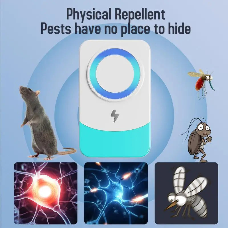 Ultrasonic PestRepeller US/EU/UK Electronic Mosquito Killer Indoor Pests Repellent Ultrasonic Plug in Insect Bug Spider Control