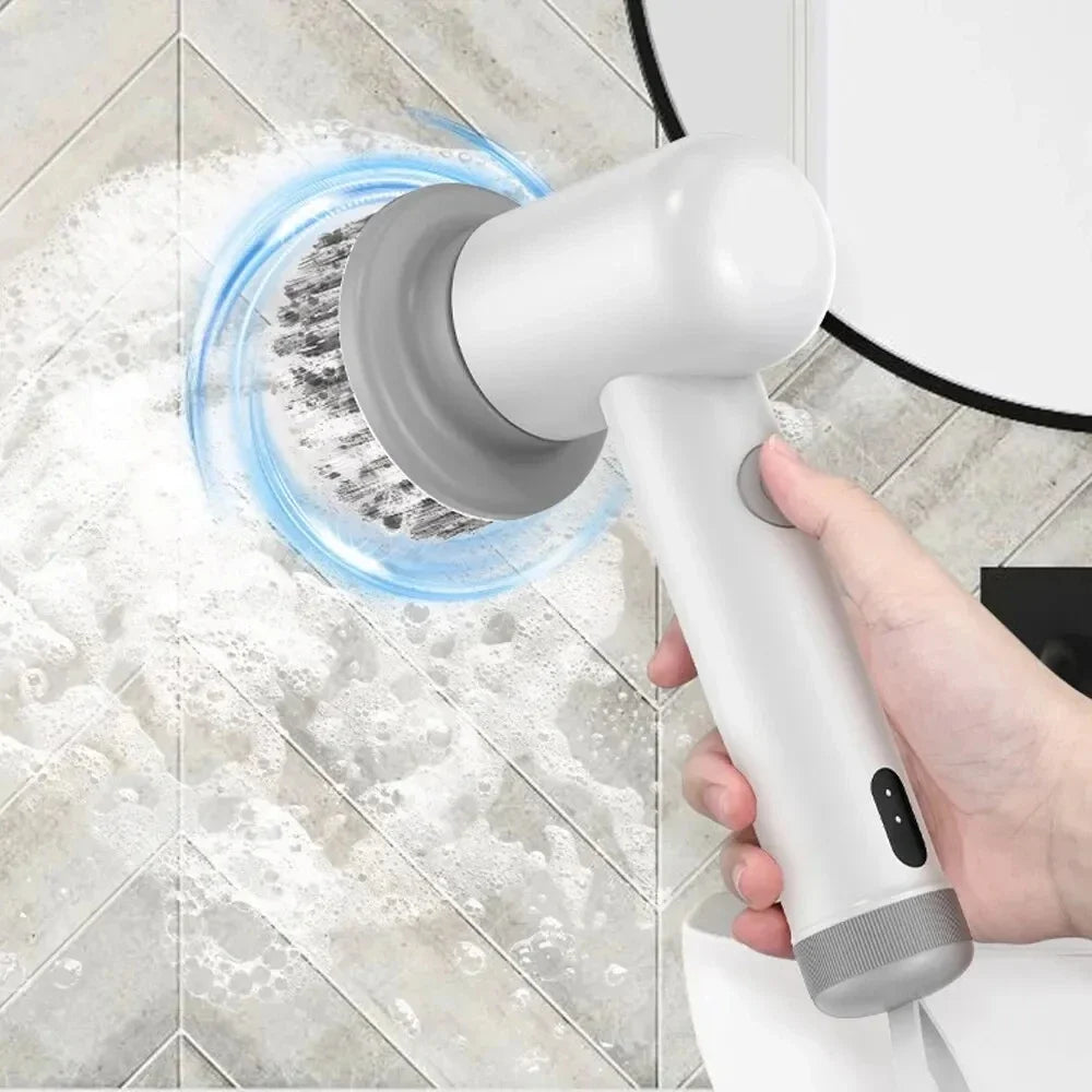 Electric Cleaning Brush Housework Kitchen Dishwashing Brush Bathtub Tile Professional Cleaning Brush USB Charging Waterproof