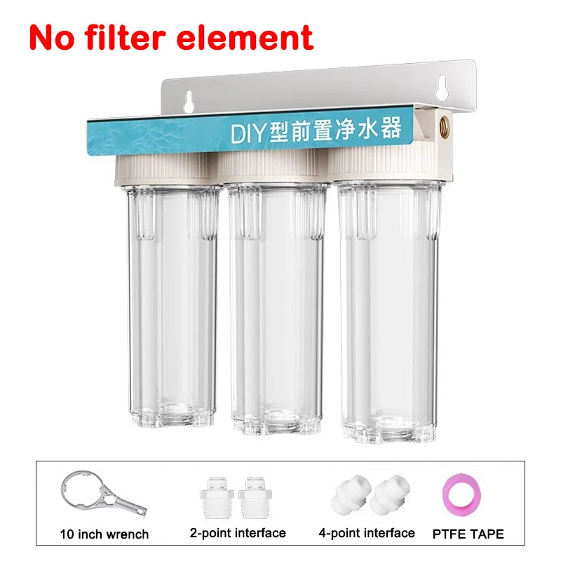 DMWD 3 Stages Water Purifier Filter Household Kitchen Ultrafiltration Water Purifier Drinking Water Purification System With Tap