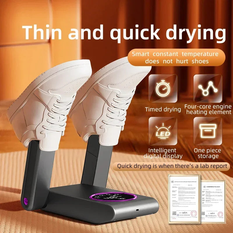 Xiaomi New Shoe Dryer Intelligent Timer Adjustable Dryer Quick Drying Deodorizing Sterilizing Shoe Dryer Shoe Warmer Heater