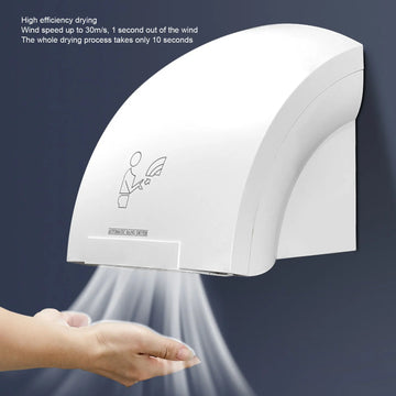 Automatic Hand Dryer Hot Cold High Speed Wind Wall Induction Hand Dryers 1200W for Commercial Bathroom Toilet