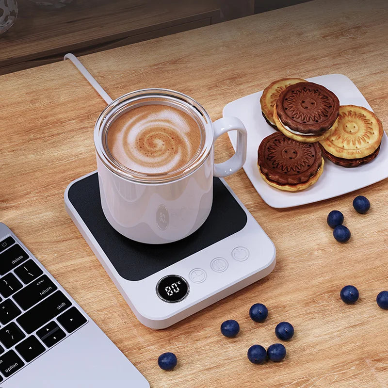 36W Mug Warmer Cup Heater Electric Hot Plate 9 Gear Temperature Warmer Coaster Milk Coffee Heating Pad Home Office 220V