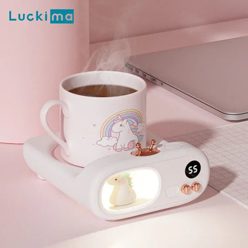 New Coffee Mug Warmer Cup Coaster for Milk Water Tea Electric Beverage Heating Plate with Auto Shut Off 3 Temperature Settings