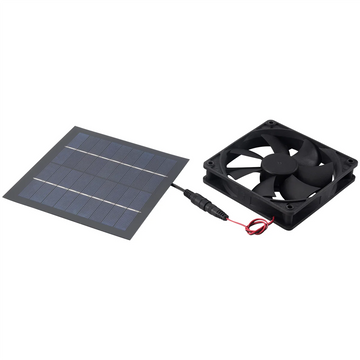 20W 12V Solar Panel Exhaust Fan Air Extractor Mini Ventilator Solar Panel Powered Fan for Dog Chicken House Greenhouse